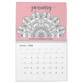 Mindfulness Mandala 2024 Kleuren Kalender (Jan 2026)