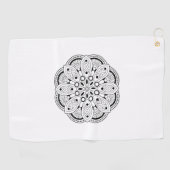 Mindfulness Mandala Design Golfhanddoek (Horizontaal)