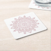 Mindfulness Mandala Design Kartonnen Onderzetters (Schuin)