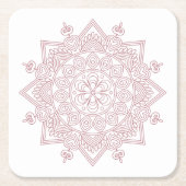 Mindfulness Mandala Design Kartonnen Onderzetters (Voorkant)