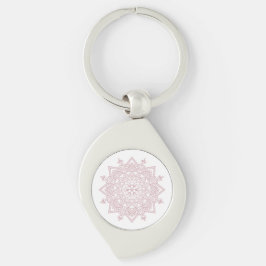 Mindfulness Mandala Design Metal Sleutelhanger