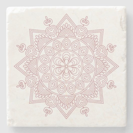 Mindfulness Mandala Design Onderzetters (Voorkant)