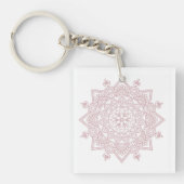Mindfulness Mandala Ontwerp Acryl Sleutelhanger (voorkant)