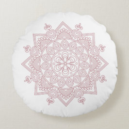 Mindfulness Mandala ontwerp rond kussen