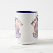 Mindfulness Meditatie Mok Navy Blauwe Combinatie (Midden)