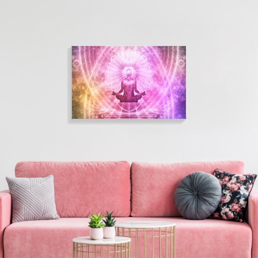 Mindfulness meditatie verpakt canvas (Insitu (Woonkamer))