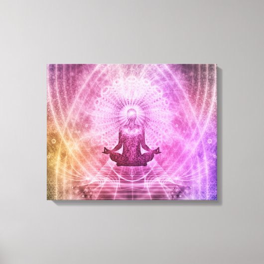 Mindfulness meditatie verpakt canvas afdruk (Voorkant)