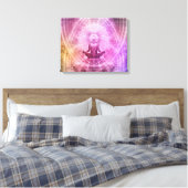 Mindfulness meditatie verpakt canvas afdruk (Insitu (Slaapkamer))
