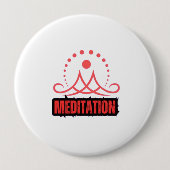 Mindfulness Meditation Ronde Button 4,0 Cm (Voorkant)