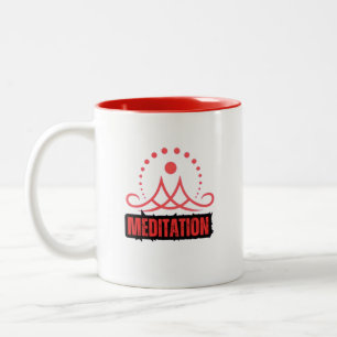 Mindfulness Meditation Tweekleurige Koffiemok