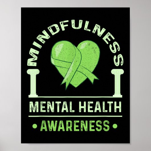 Mindfulness Mental Health Awareness Apparel Mental Poster (Voorkant)