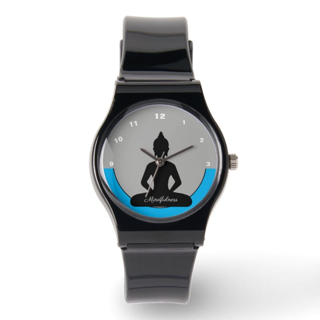 Mindfulness met Boeddha Mind / Meditatie & Yoga Horloge (Voorkant)