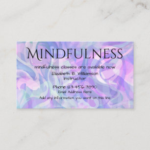 Mindfulness Modern Uniek Zakelijkkaartontwerp Visitekaartje