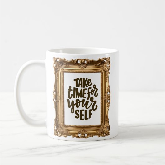 Mindfulness Mug – “Take Time for Yourself” Quote Koffiemok (Links)