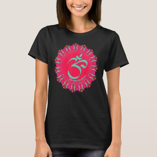Mindfulness Om Ohm Mandala Buddhism Yoga Meditatio T-shirt (Voorkant)