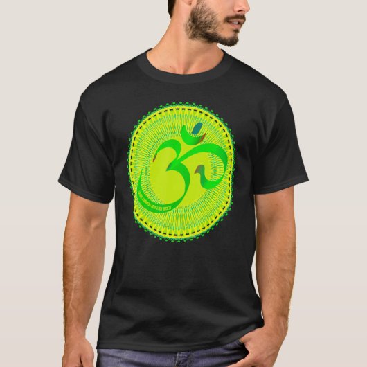 Mindfulness Om Ohm Mandala Buddhism Yoga Meditatio T-shirt (Voorkant)