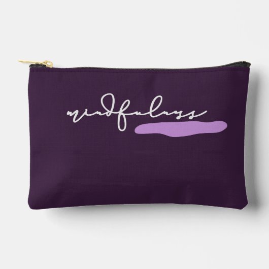 Mindfulness Paarse Accessoires zakje Etui (Voorkant)