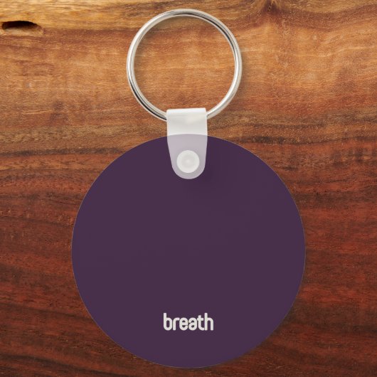 Mindfulness - Purple Key Ring Sleutelhanger (Achterkant)