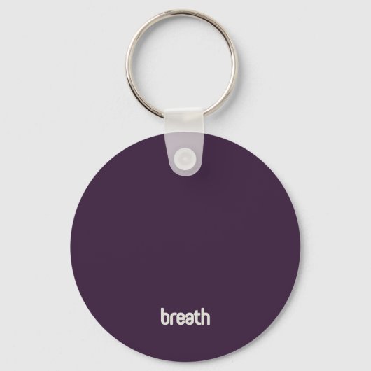 Mindfulness - Purple Key Ring Sleutelhanger (Achterkant)