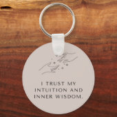 Mindfulness quote Keyring "I Trust My Intusive" (I Sleutelhanger (Voorkant)