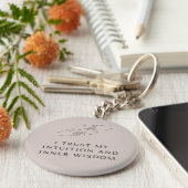 Mindfulness quote Keyring "I Trust My Intusive" (I Sleutelhanger (Zijkant)