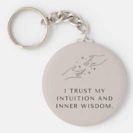Mindfulness quote Keyring "I Trust My Intusive" (I Sleutelhanger