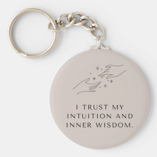 Mindfulness quote Keyring "I Trust My Intusive" (I Sleutelhanger (Voorkant)
