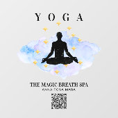 ** Mindfulness Reiki Man Yoga Gold Meditation Raamsticker (Vel)