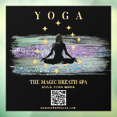 ** Mindfulness Reiki Woman Yoga Magic Meditation Raamsticker (Vel 3)