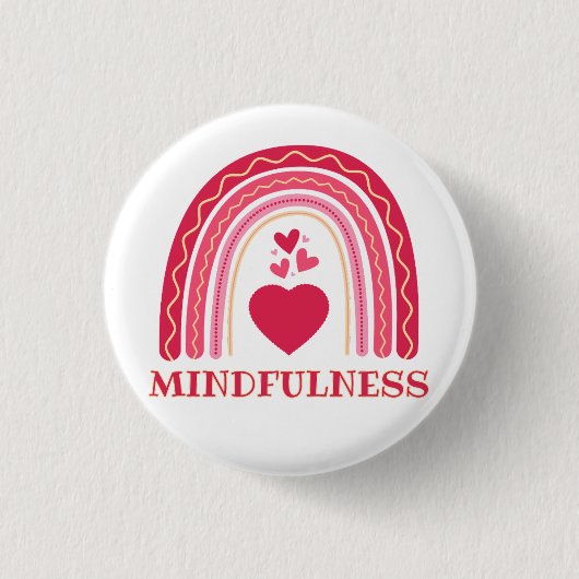 Mindfulness Ronde Button 3,2 Cm (Voorkant)