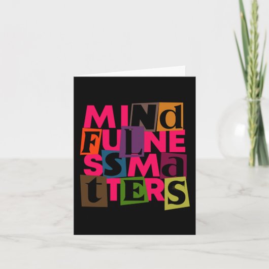 Mindfulness S Sticker Kaart (Voorkant)