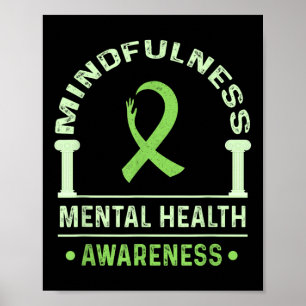 Mindfulness Shirten Geestelijke Gezondheid Awa Poster