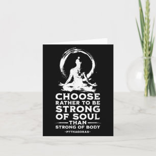 Mindfulness Stoïcijnse filosofie Pythagoras Quote  Kaart