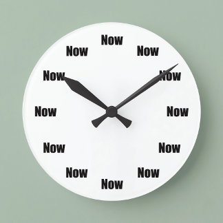 Mindfulness Tijd is Nu Ronde Klok