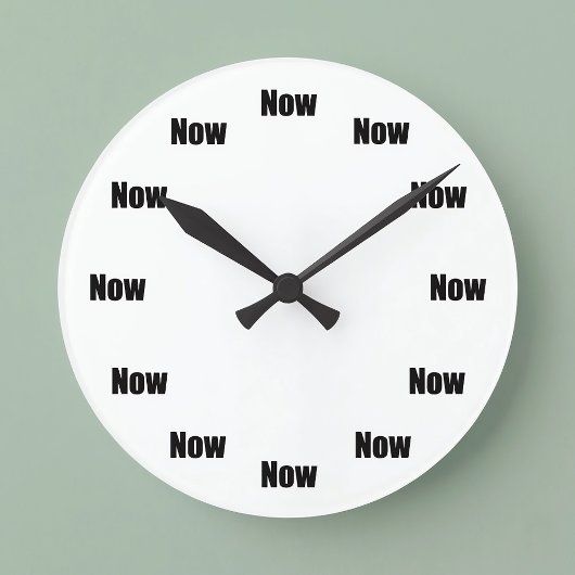 Mindfulness Time is Now Ronde Klok