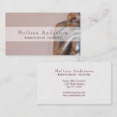 Mindfulness Training Soft Mauve Healing Buddha Visitekaartje (Voorkant / Achterkant)