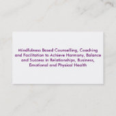 MIndfulness Visitekaartje (Achterkant)