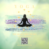 ** Mindfulness Vrouw Yoga Magische Meditatie Reiki Raamsticker (Vel 3)
