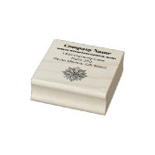 Mindfulness Wellness Consultant Zen Lotus Blauwgro Rubberstempel (Stempel)