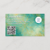 Mindfulness Wellness Consultant Zen Lotus Blauwgro Visitekaartje (Achterkant)