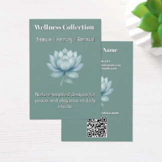 Mindfulness Wellness Consultant Zen Lotus Flower Visitekaartje