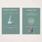 Mindfulness Wellness Consultant Zen Stones Lotus Visitekaartje (Voorkant /achterkant)