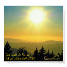 Mindfulness Word Art - Sun Poster