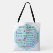 Mindfulness Word Jumble Canvas tas (Voorkant)