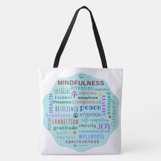 Mindfulness Word Jumble Canvas tas