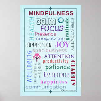 Mindfulness Word Jumble Poster