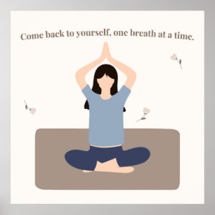 Mindfulness Yoga Wandkunst Poster