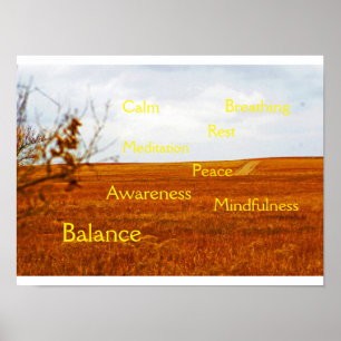 Mindheid en poster voor Meditatie V