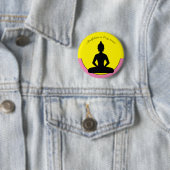 Mindheid in elke seconde/Meditatie en Yoga Ronde Button 5,7 Cm (In situ)
