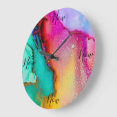 Mindheid Klok met Waterverf achtergrond (Hoek)